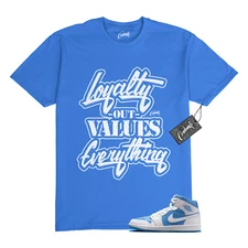 1 Mid Legend Blue White T Shirt to Match LYLTY