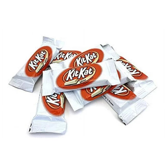 KIT KAT SNACK-wrapped WHITE Chocolate Wafer Candy Bar-BITE SIZE