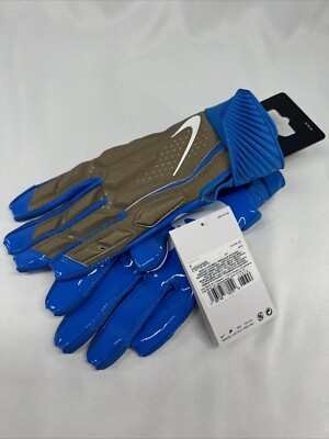 Nike D-Tack x cremefarbene Footballhandschuhe  Größe M