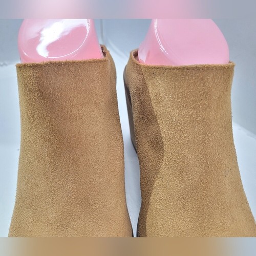 STIVALETTI MULE TORRID COGNAC VERA PELLE SCAMOSCIATA CAMMELLO-SCARPE DA DONNA MISURA 9 LARGHE PREZZO AL DETTAGLIO CONSIGLIATO DAL PRODUTTORE $69 - Foto 8 di 16