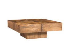 Couchtisch Amberley 80x80cm Mango Echtholz natur rustic massiv Holz günstig