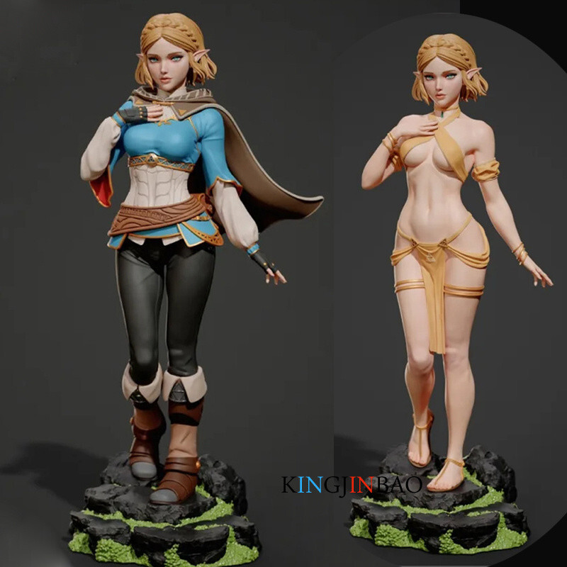 3D Printed 1/8 1/6 Scale Princess Zelda Unpainted Resin