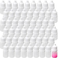 60 Pcs 2ml Plastic Empty Dropper Bottles Squeezable Eye Dropper Bottles Porta...