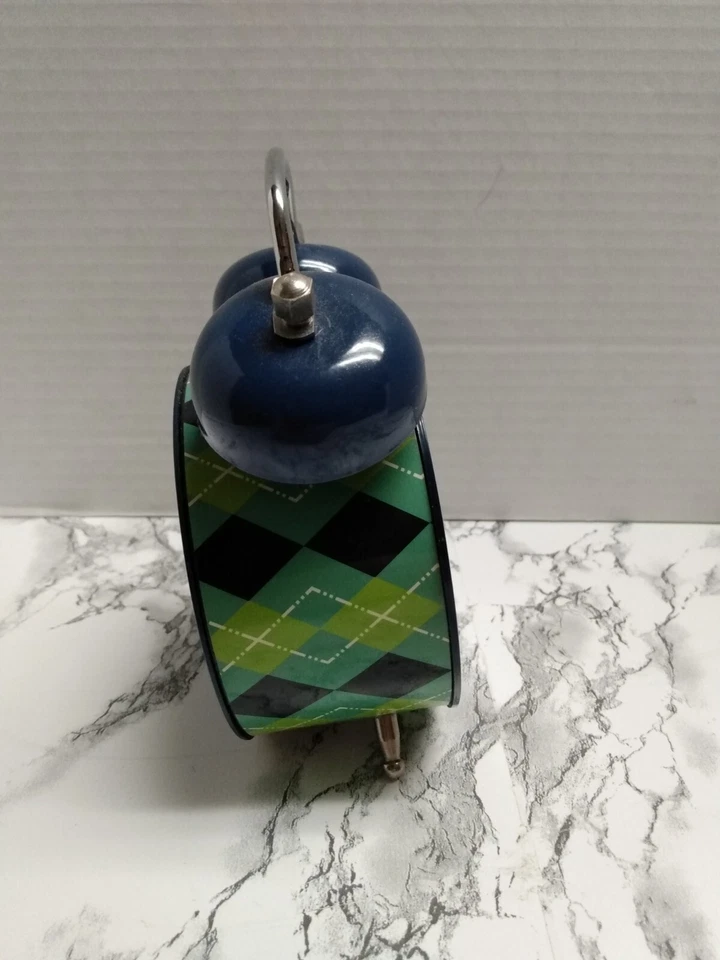 sterling noble clock company mini double bell alarm clock(works) - Image 2 of 4