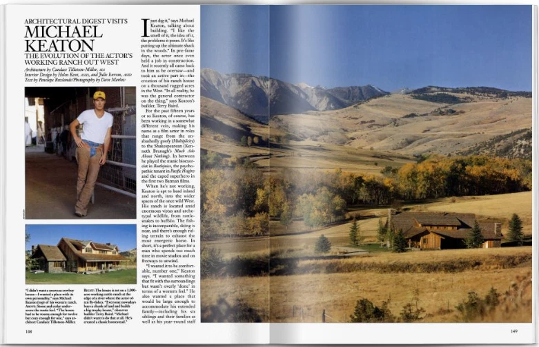 Micheal Keaton июнь 1997 архитектурный дайджест все американский загородный дом специальный - Изображение 3 из 4