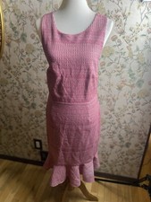 BANANA REPUBLIC RED Jacquard DRESS Size 8 Sheath