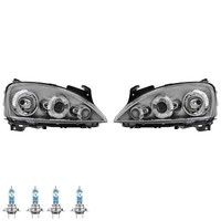 Scheinwerfer Set H7/H7 FüR Opel Corsa C F08 F68 Combo Kasten/Kombi Inkl. Lampen