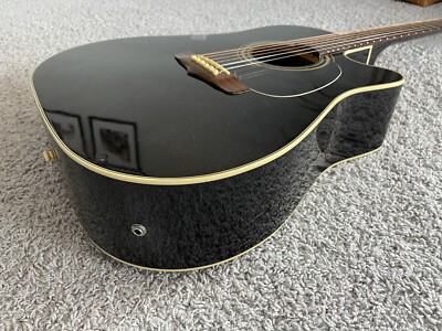 Fender La Brea California Series Black MIK Rare Vintage Acoustic