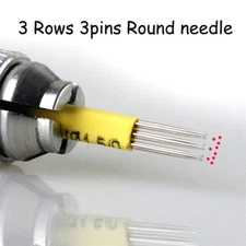 Semi Permanent Makeup Eyebrow Tattoo Microblading 3 Rows 3 Round Needles 3*3R