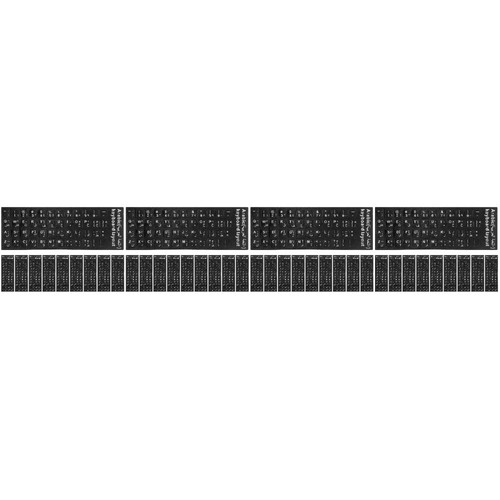 40 PCs Tastatur Aufkleber Tastatur Buchstabe Ersatzaufkleber Arabisches - Bild 6 von 12