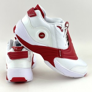 allen iverson red and white shoes