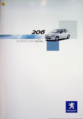 291473) Peugeot 206 - Quicksilver - Prospekt 06/2003