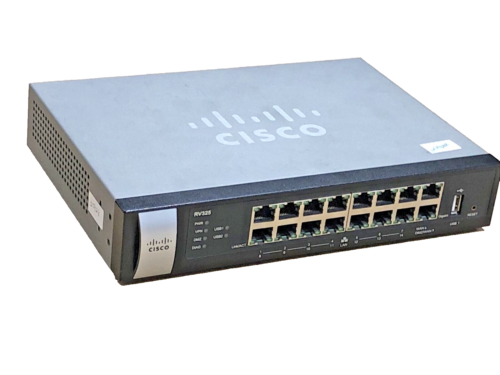 CISCO RV325 V01 Dual-WAN 16 Port Gigabit VPN Router “NO Power Adapter” - Picture 1 of 6