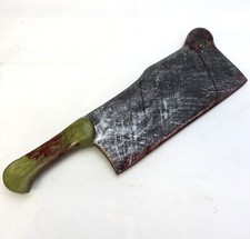 BLOODY BUTCHER CLEAVER Foam Prop Knife Costume LARP Cosplay Hero's Edge 15.5"