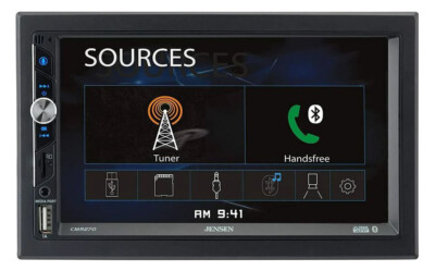 Jensen CMR2720 2-DIN, 7'' Touchscreen Digital Media Car Stereo w/ Bluetooth