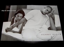 vintage PERRY ELLIS 2-Page PRINT AD Spring 1999 SARA STOUT Eric Watson