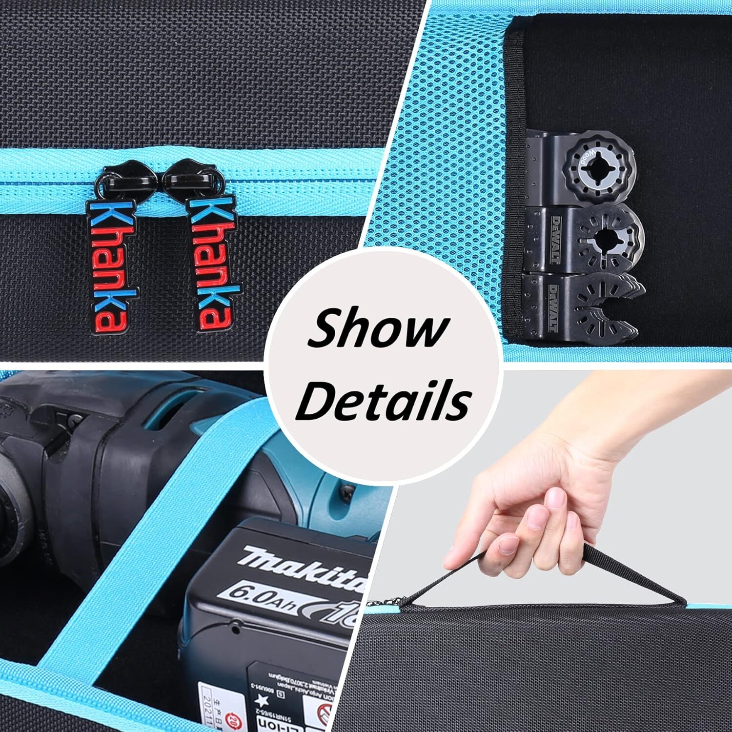 Tool Carrying Case Aenllosi Carrying Case For Makita XMT03Z - EVA Organizer For Cordless Multi