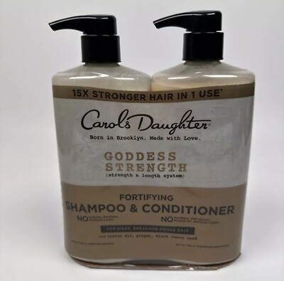 Carol's Daughter Fortifying Shampoo & Conditioner Goddess Strength 28 oz Each