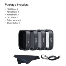 4-Pack Lens Filter Cpl Nd8 Nd16 Nd32 Filter For Gopro Hero 5 6 7 Black,