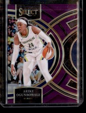 Arike Ogunbowale 2024 Panini Select WNBA #155 Prizms Purple #/149 Dallas Wings