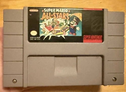 Super Mario All-Stars Super Nintendo SNES (1993). Tested & Works! Quick Shipping