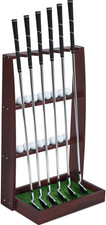 Golf Putter Stand Wooden Display Rack Golf Club Holder Stand Floor Display Rack