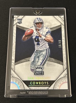 Dak Prescott 2016 Panini Preferred Crown Royale /49 Rookie Dallas Cowboys