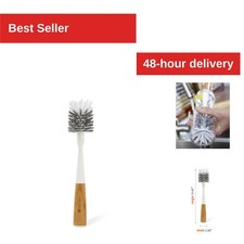 Full Circle Bamboo Bottle Brush with Replaceable Head - Eco-Friendly Cleaning
