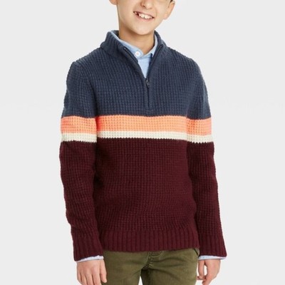 Cat & Jack Boys Mock Neck Pullover Sweater Size Medium NWT