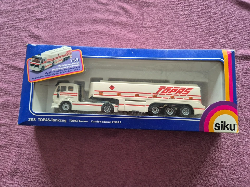 Siku Super Serie 3511 Mercedes Tanksattelzug "Topas", Vitrinenmodell OVP
