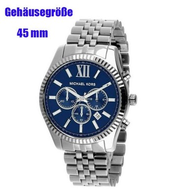 MICHAEL KORS MK8280 Lexington Blau Ø45mm Herrenuhr MK Uhr for MEN Armbanduhr NEU