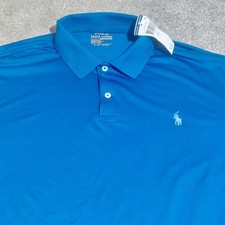 NWT Polo by Ralph Lauren performance golf polo Short sleeve Blue Size XL