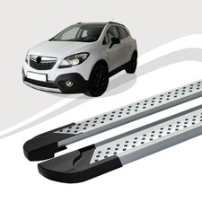 Trittbretter passend für Opel Mokka ab Baujahr 06/2012-08/2016 VISO Silber mIt A