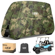 All-Weather Protection Golf Cart Cover - 3 Zipper Doors