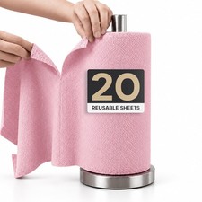 GG MAXX Microfiber Cleaning Cloth Roll 20 Sheets 11 x 10 Tear Away Microfiber