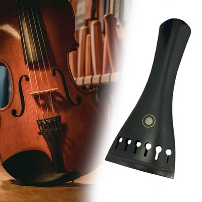 4/4 Violine Saitenhalter sechs Saiten Ebenholz Holz Musikinstrument Zubehör
