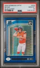 2024 Panini Donruss Optic - Rated Rookie Bo Nix #209 Blue Hyper Prizm RC  PSA 10
