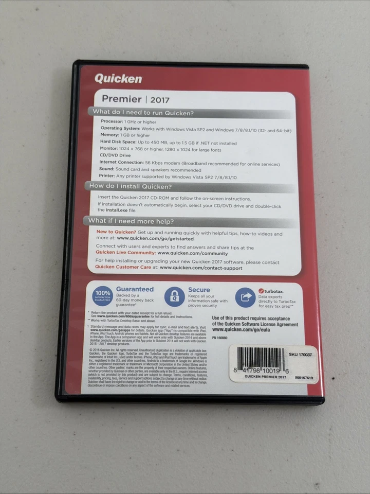 Quicken 2017 Premier Edition For Windows Vista SP2, Windows 10, 7, 8, 8.1 - Image 2 of 4