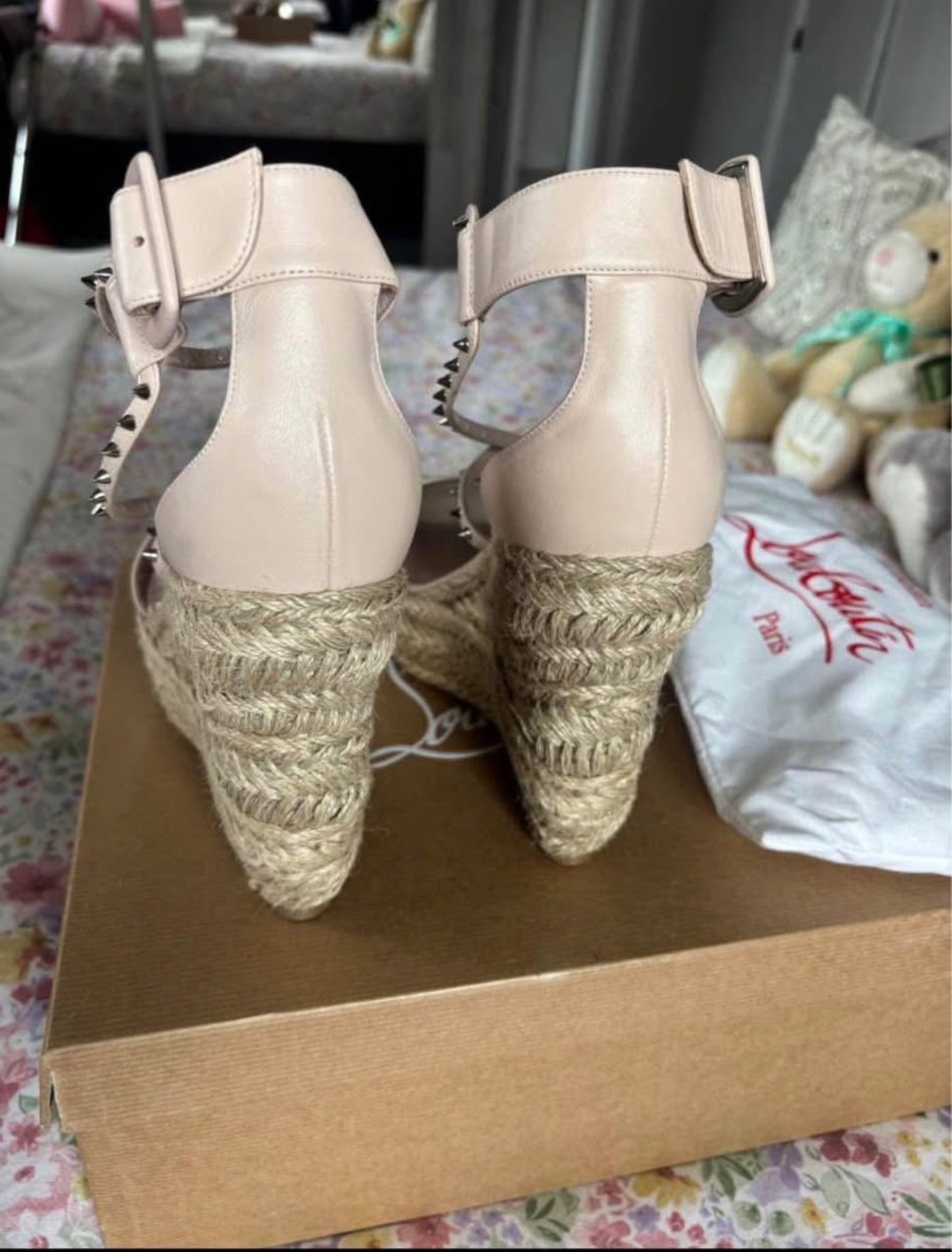 Cristian Louboutin women wedge shoes UK size 5, EU 38,NEW with box and dust bags image 3