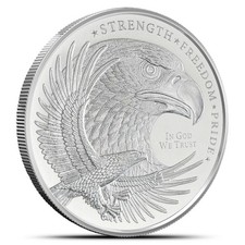 1/2 oz GSM Eagle Silver Round (New) 105.54 per troy oz