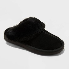 Auden Sylvia Slippers Womens Black House Shoes New With Tags NWT