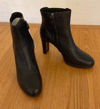 Image of GEOX Respira Ankle Boots -Black Leather - Size 40 - BNIB