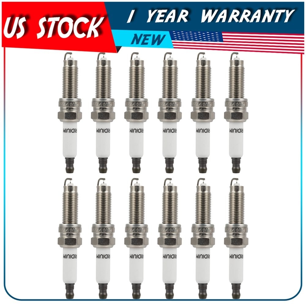 12x Iridium  Platinum Spark Plugs ILZKR8A For Audi A8 Quattro 2012-2016 6.3L