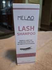Melao Lash Shampoo Foam Cleaner & Eye Makeup Remover 1.69 fl oz NEW