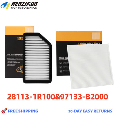 COMBO SET ENGINE AIR FILTER + CABIN AIR FILTER FOR KIA SOUL 2014 - 2019