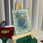 ACEO Original Abstract Artwork Trading Card Blue Raspberry By AnahiEnColor — photo 2