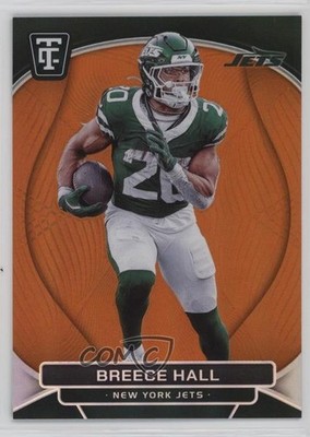 2024 Panini Totally Certified Mirror Platinum Orange 20/99 Breece Hall #69 04xt