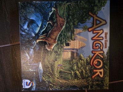 Angkor, Schmidt Spiele, Taktikspiel um Tempel, sehr gut und vollständig