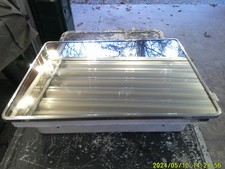 Mid Century Recessed Medicine Cabinet with Mirror Wall Mounted Glass Shelves