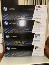 HP 202A LaserJet Toner Cartridge 4-Pack Black Cyan Magenta Yellow